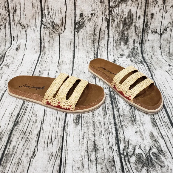 Boho Chic Free People Slide Sandals